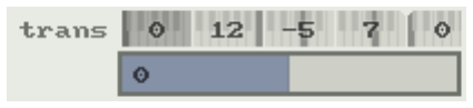trans row with popup slider